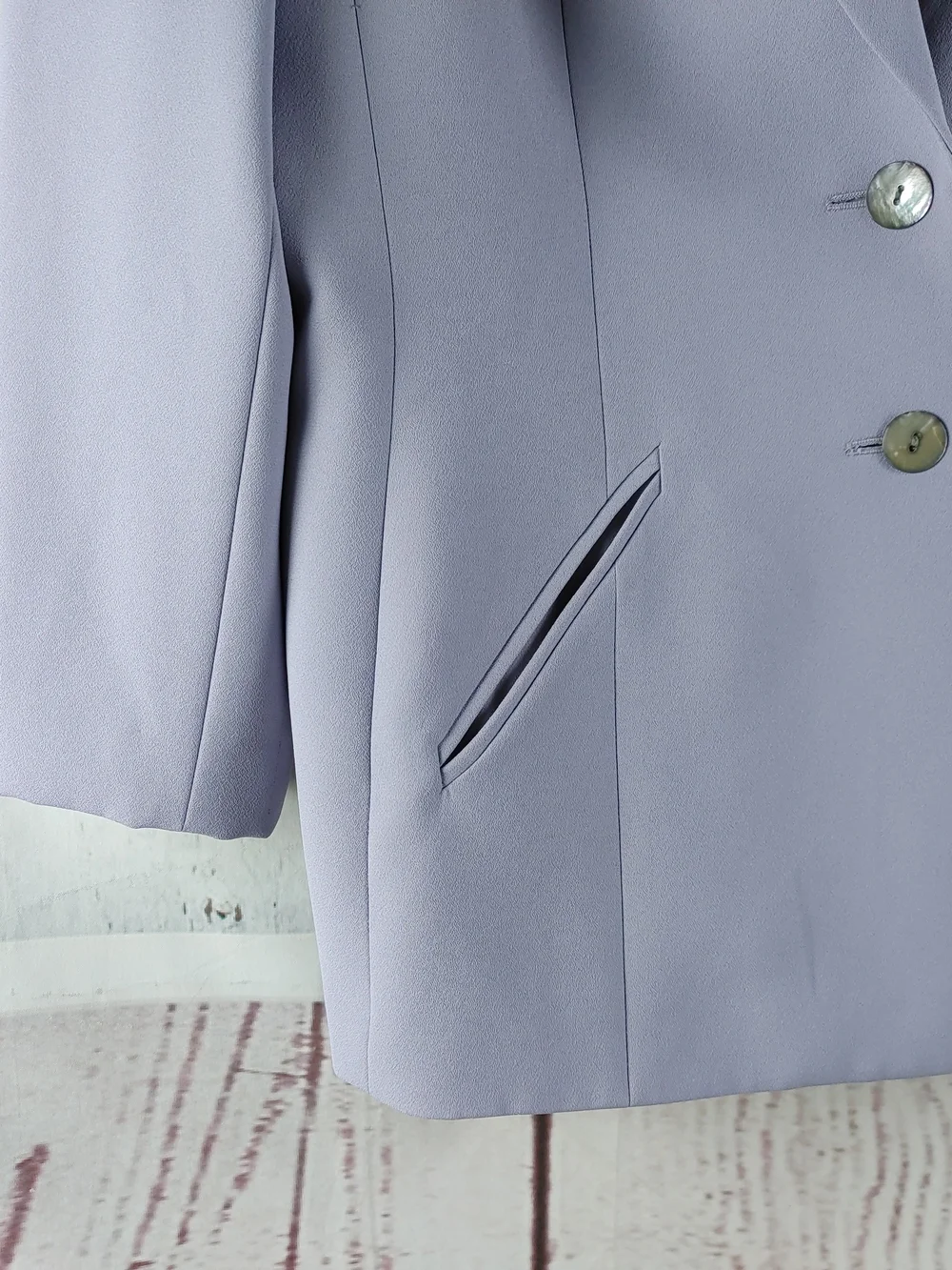 Le Suit Women's Lavender Two-Piece Blazer & Skirt Set